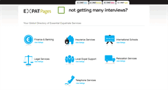 Desktop Screenshot of expatpages.com